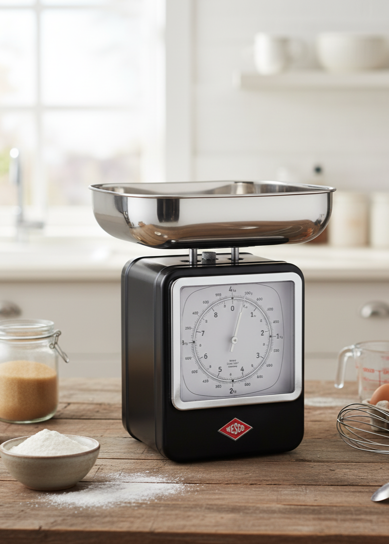 Retro Scale with Clock